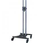 Elliptical Mobile Cart with 60 in. Chrome Poles PSD-EB60C