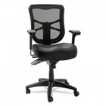Elusion Series Mesh Mid-Back Multifunction Chair, Black Leather ALEEL4215