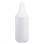 512245 Embossed Spray Bottle, 32 oz, Clear, 24/Carton BWK00032