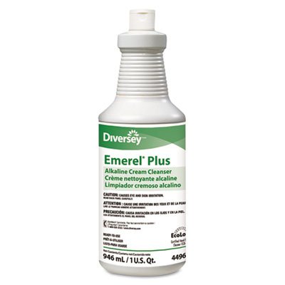 DRK 4496138 Emerel Plus Cream Cleanser, Odorless, 32 oz Squeeze Bottle, 12/Carton DVO94496138