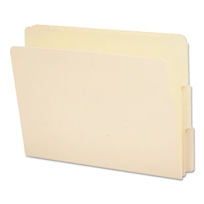 Smead End Tab File Folder, 1/3 Tab, Assorted, Letter, Manila, 100/Box SMD24130