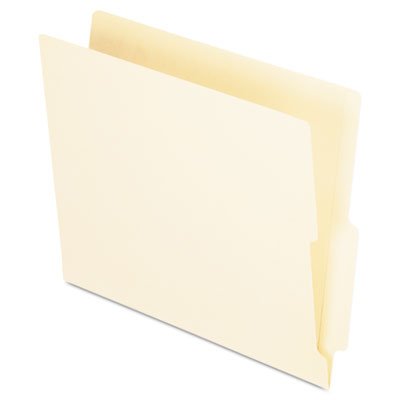 Pendaflex End Tab Folders, Straight Cut Tab, Two Ply, Letter, Manila, 100/Box PFXH114D