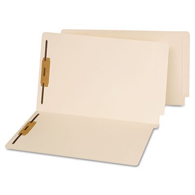 UNV13220 End Tab Folders, Two Fasteners, Legal, Manila, 50/Box UNV13220