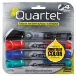 Quartet EnduraGlide Dry Erase Marker, Chisel Tip, Assorted Colors, 4/Set QRT5001M