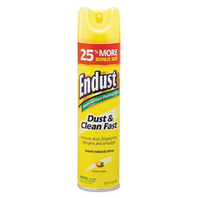 Diversey Endust Multi-Surface Dusting and Cleaning Spray, Lemon Zest, 12.5 oz Aerosol Spray, 6/Carton DVOCB508171