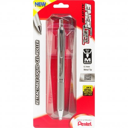 Pentel EnerGel Alloy Retractable Liquid Gel Pen BL407BP