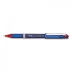 Pentel EnerGel NV Stick Gel Pen, 0.5 mm Needle Tip, Red Ink/Barrel, Dozen PENBLN25B