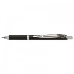 Pentel EnerGel PRO Retractable Gel Pen, Medium 0.7mm, Black Ink, Black Barrel PENBLP77A