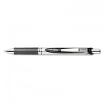 Pentel EnerGel RTX Retractable Liquid Gel Pen, .7mm, Black/Gray Barrel, Black Ink PENBL77A