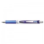Pentel EnerGel RTX Retractable Liquid Gel Pen, .7mm, Black/Gray Barrel, Blue Ink PENBL77C