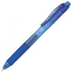 Pentel EnerGel-X Retractable Gel Pen, 0.5 mm Needle Tip, Blue Ink/Barrel, Dozen PENBLN105C
