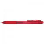 Pentel EnerGel-X Retractable Gel Pen, 0.5 mm Needle Tip, Red Ink/Barrel, Dozen PENBLN105B