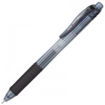 Pentel EnerGel-X Retractable Gel Pen, 0.5 mm Needle Tip, Black Ink/Barrel, Dozen PENBLN105A