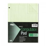 Tops Engineering Computation Pad, 8 1/2 x 11, Green, 100 Sheets TOP35500