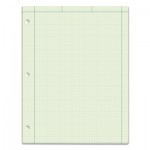 TOPS Engineering Computation Pad, Grid to Edge, 8 1/2 x 11, Green, 100 Sheets TOP35510