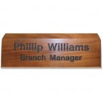 Xstamper Engraved Walnut Desk Sign K82