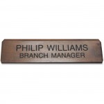 Xstamper Engraved Walnut Desk Sign K83