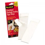 Scotch 3750P Envelope/Package Sealing Tape Strips, 2" x 6", Clear, 50/Pack MMM3750P2CR
