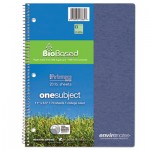 Roaring Spring Environotes Sugarcane Notebook, 8 1/2 x 11, 1 Subj, 80 Sheets, College, Assorted ROA13361