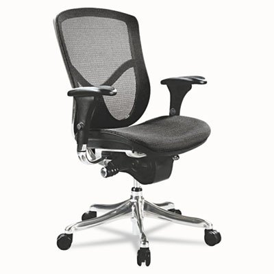 ALEEQA42ME10A EQ Series Ergonomic Multifunction Mid-Back Mesh Chair, Aluminum Base ALEEQA42ME10A