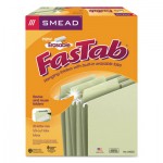 Smead Erasable FasTab Hanging Folders, Letter Size, 1/3-Cut Tab, Moss, 20/Box SMD64032