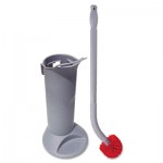 Unger Ergo Toilet Bowl Brush Complete: Wand, Brush Holder and 2 Heads UNGBBWHR