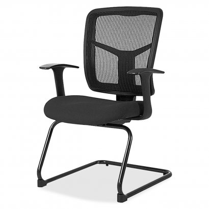 Lorell ErgoMesh Series Mesh Side Arm Guest Chair 8620235