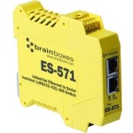 Brainboxes Es-571 Industrial Isolated Ethernet to Serial + Switch ES-571