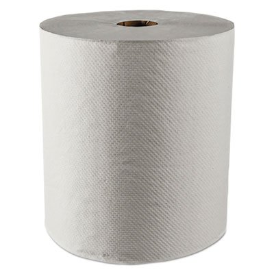 Scott Essential 100% Recycled Fiber Hard Roll Towel, 1.5" Core,White,8" x 800ft, 12/CT KCC01052