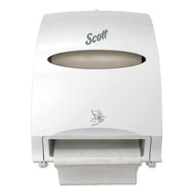 Scott Essential Electronic Hard Roll Towel Dispenser, 12.7 x 9.57 x 15.76, White KCC48858