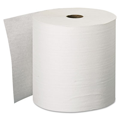Scott Essential Plus Hard Roll Towels, 1.5" Core, 8" x 600 ft, White, 6 Rolls/Carton KCC11090