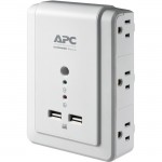 APC by Schneider Electric Essential SurgeArrest 6 Outlet Wall Mount With USB, 120V P6WU2