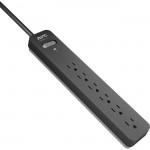 APC by Schneider Electric Essential SurgeArrest , 6 Outlets, 6 Foot Cord, 120V PE66