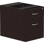 Lorell Essentials Espresso Hanging Pedestal - 2-Drawer 18222