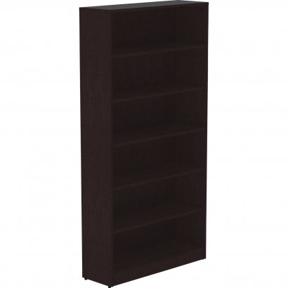 Lorell Essentials Espresso Laminate Bookcase 18228