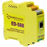 Brainboxes Ethernet to Digital IO 8 Inputs + 8 Outputs ED-588
