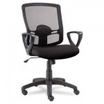 ALEET42ME10B Etros Series Mesh Mid-Back Swivel/Tilt Chair, Black ALEET42ME10B