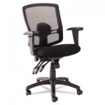ALEET4017 Etros Series Petite Mid-Back Multifunction Mesh Chair, Black ALEET4017