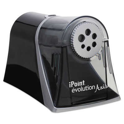 Westcott Evolution Axis Pencil Sharpener, Black/Silver, 5w x 7 1/2 d x 7 1/4h ACM15509