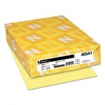 Neenah Paper Exact Index Card Stock, 110 lb, 8.5 x 11, Canary, 250/Pack WAU49541