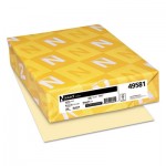 Neenah Paper Exact Index Card Stock, 110 lb, 8.5 x 11, Ivory, 250/Pack WAU49581