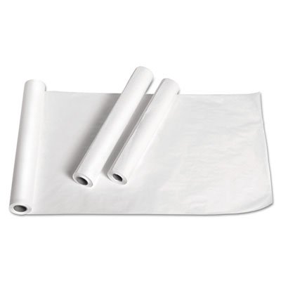 Medline Exam Table Paper, Deluxe Crepe, 18" x 125ft, White, 12 Rolls/Carton MIINON24324