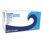 BWK361LCT Exam Vinyl Gloves, Clear, Large, 3 3/5 mil, 1000/Carton BWK361LCT