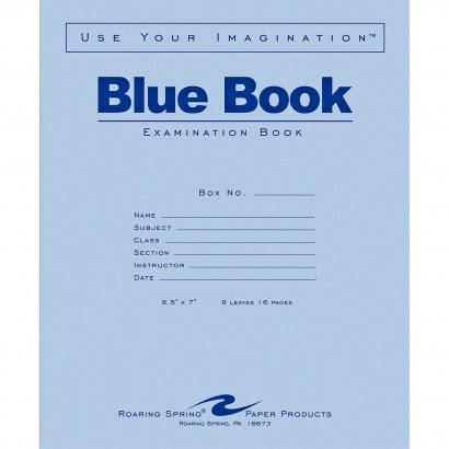 Roaring Spring Examination Blue Book 77512EA