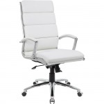 Boss Executive CaressoftPlus Chair with Metal Chrome Finish B9471-WT