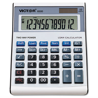 Victor Executive Desktop Loan Calculator, 12-Digit LCD VCT6500
