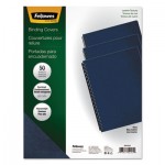 Fellowes Executive Presentation Binding System Covers, 11-1/4 x 8-3/4, Navy, 50/Pack FEL52145