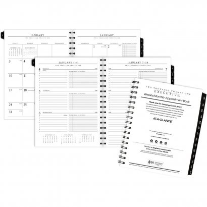 At-A-Glance Executive Weekly/Monthly Planner Appointment Section Refill 70-908-10