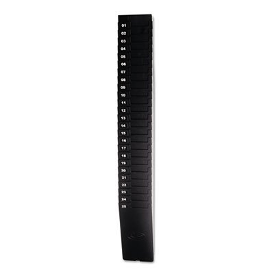 Lathem Time Expandable Time Card Rack, 25-Pocket, Holds 9" Cards, Plastic, Black LTH259EX