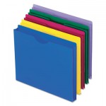 Pendaflex Expanding File Jackets, Letter, Poly, Blue/Green/Purple/Red/Yellow, 10/Pack PFX50990